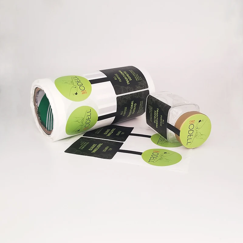 Custom Self Adhesive Logo Bottle Seal Paper Matte Label Stickers