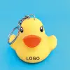 New Design Promotional Custom Mini Plastic Rubber Duck Keychain