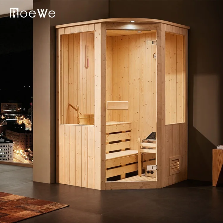 Modern Design Sauna Cabin,4.5kw Wooden Dry Sauna Box,Traditional Style