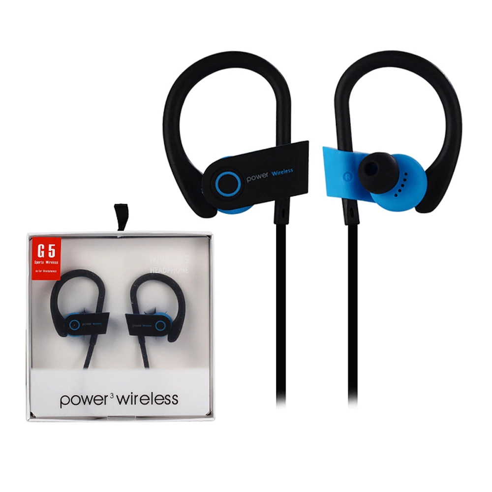 

2019 Sports Earphone Handfree Wireless Headset Earphones with Mic Sports Ear-hook
