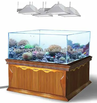 Bisini Luxury Large Four Sided Wooden Aquarium Fish Tank Cabinet