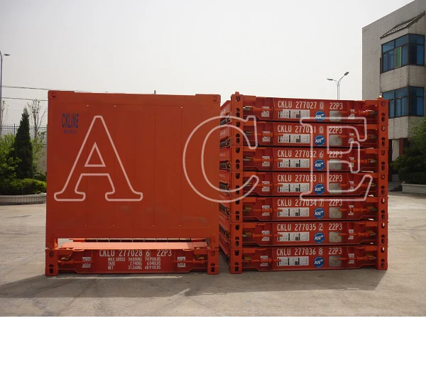 Collapsible Foldable End Panel Flatrack 20ft Flat Rack Shipping