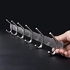 Factory 304 stainless steel hanging row hooks wall mounted cloth hanger row hook