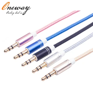 Premium 3.5mm audio video cable Lead Car Aux Cord For Stereo Headphone Headset