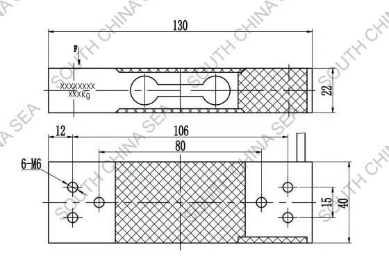 Aluminum Single Point Load Cell CZL601AC - Pressure Sensor