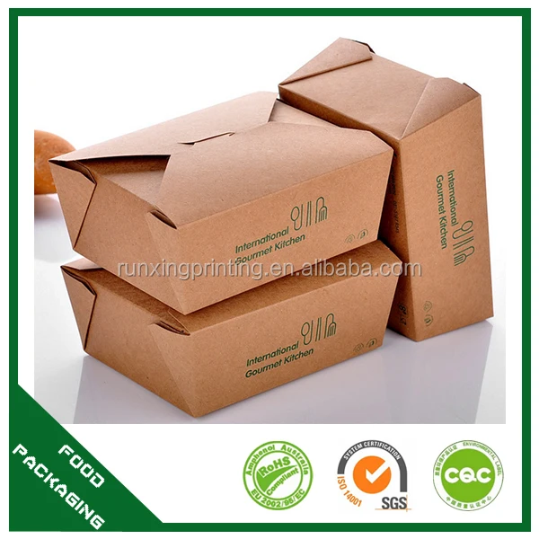 Paper Boxes Supplies Delivery Disposable Box Wholesale Fast Food Packaging