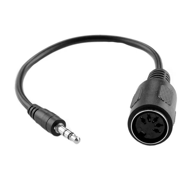 

MIDI 5Pin Din Plug To 3.5mm Jack Stereo Plug Audio Cable, White \black \purple