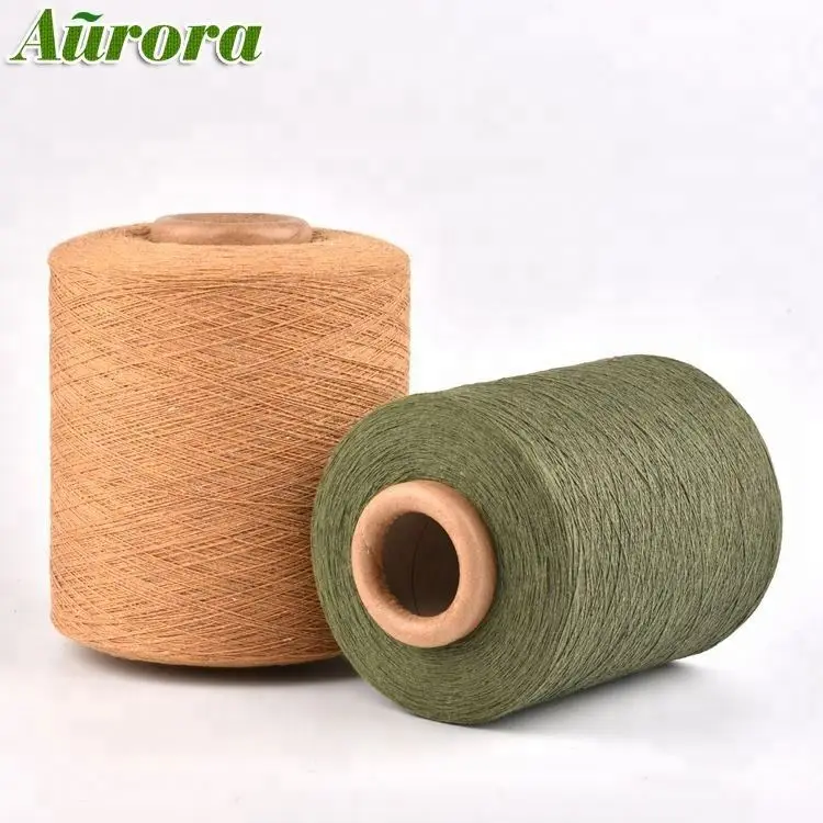 
Recycled polyester cotton thread raw white recycle yarn 45s regeneration of cotton and polyester 