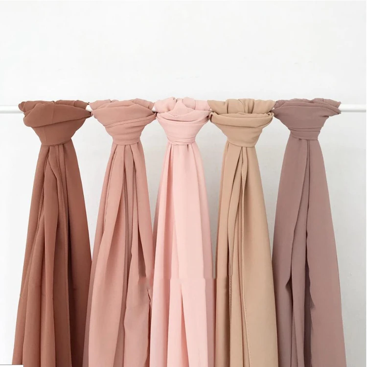 Silk Pleat Hijab Elegant High Quality Crinkle Finish