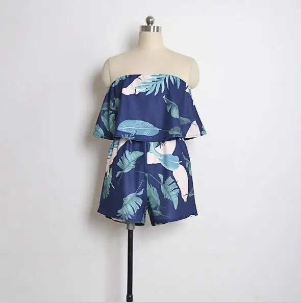 

2019 a word shoulder rompers jumpsuit for women clothes short jumpsuit, N/a