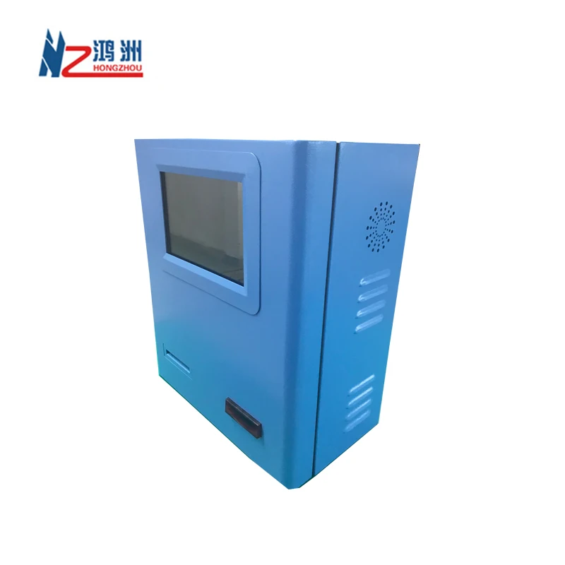 15 inch wall mounted kiosk for cash dispenser used in parking lot