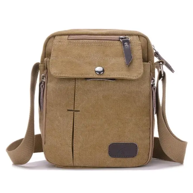 
CFP B246 RTS Canvas Shoulder Bag 6Pockets Canvas Messager Bag 