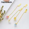 USA 2018 new arrival school cute creative stationery set for kids different shapes of Eco-friendly gold chain metal bookmarks