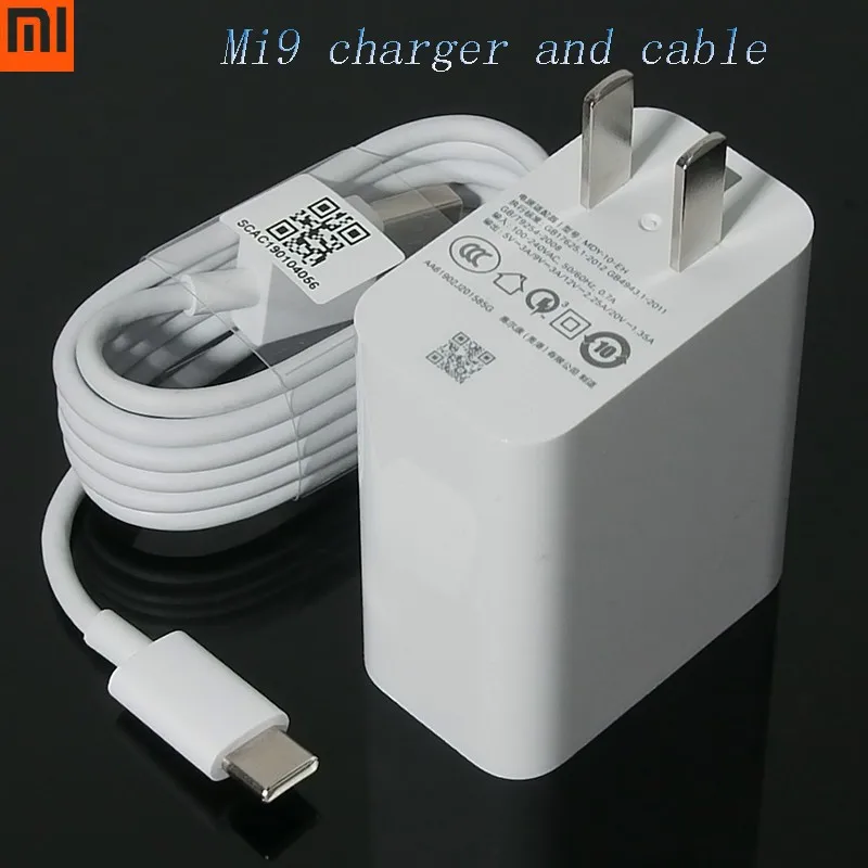 Original For Xiaomi Mi 9 Fast Charger Qc3.0 27w Wall Usb Type-c Quick ...