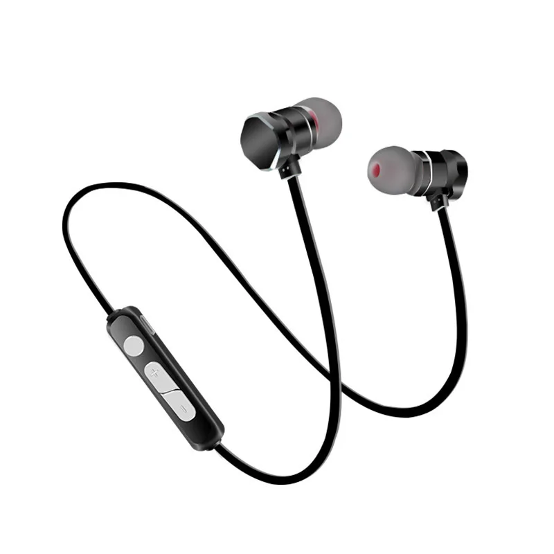 

X3 sport wireless earbuds Sweatproof Music Stereo Earphone magnetic handset with mic for huawei googphone smart phone, White black gold rose