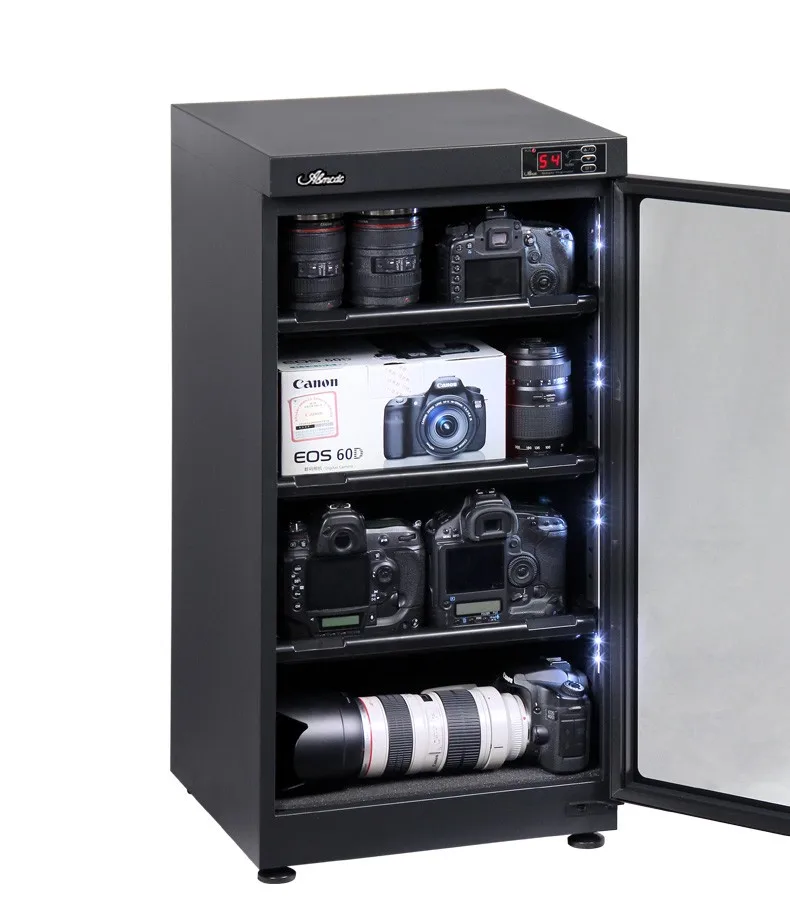 
100L wonderful electronic drying age storage box camera digi cabi humidity control dry cabinet 