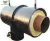 glass wool thermal heat insulation glass steel jacket steel pipe for hot steam heat supply network