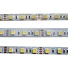 2 In 1 Chip Double Color CCT led strip 12V LED tape light SMD 5050 60leds 5m/roll 300leds waterproof cct led strip 5050 2 in 1