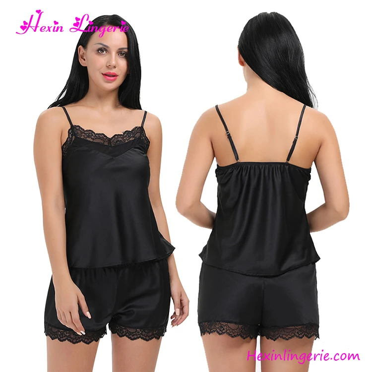

Fast shipping black lace up ladies sexy night home wear for women, As shown home wear