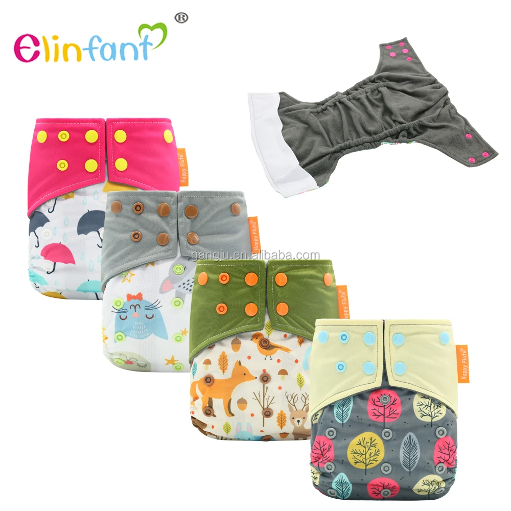 Elinfant bamboo charcoal innser baby cloth nappy washable baby nappy