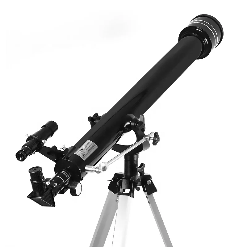 

Telescope Astronomical Manufacturer 90060 HD Professional Astronomical Refractor Telescope for Kids Learning the Stars& Planets, White, black