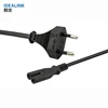 Small order free sample 230v ac round 2 pin power cord EU 2 pin electrical power extension cable