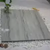 Glossy surface light grey marble look polished glazed porcelain floor tile