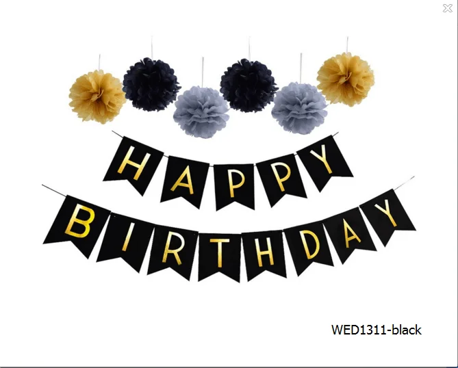 Newest Balloon Style Theme Carton Spanish Happy Birthday Party