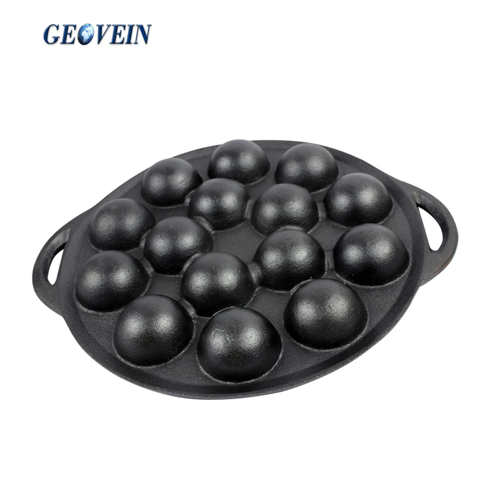 Round Poffertjes Dutch Cast Iron 15 Cup Mini Pancake Pan Buy