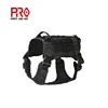 Manufacture Black Military Tactical Adjustable Dog Vest Tactical Dog Handler Vest for Outdoor Training Dog Cloth