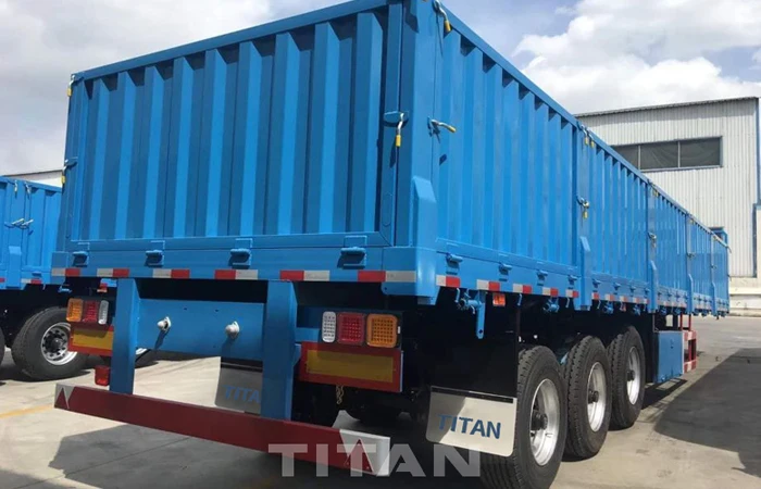 Tri-axle 40ft side wall semi trailer cargo trailer side panels flatbed trailer with removable sides