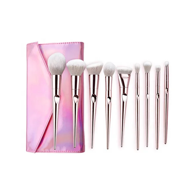 

Hot selling holographic makeup brush pro makeup brushes makeup brush ferrules, As the picture