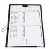 Customized Golf Scoredcard Foldable PU Leather Scoredcard Hold Stand