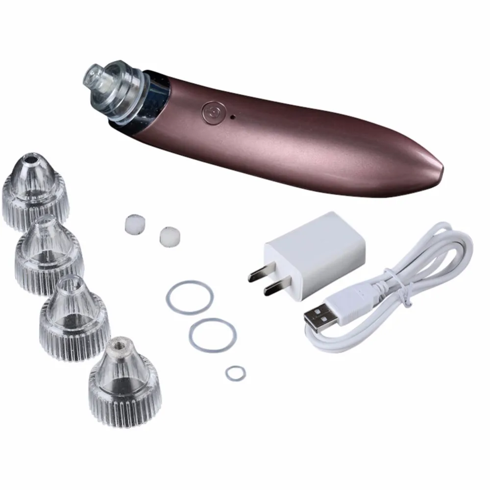 Hot Sale 4 in 1 facial pore deep cleaning electric rechargeable lithium battery vacuum suction blackhead remover vacuum