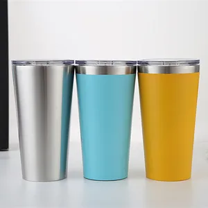 Image of quality chinese products 16oz double wall stainless steel mug, travel mug coffee, double wal mug with lid