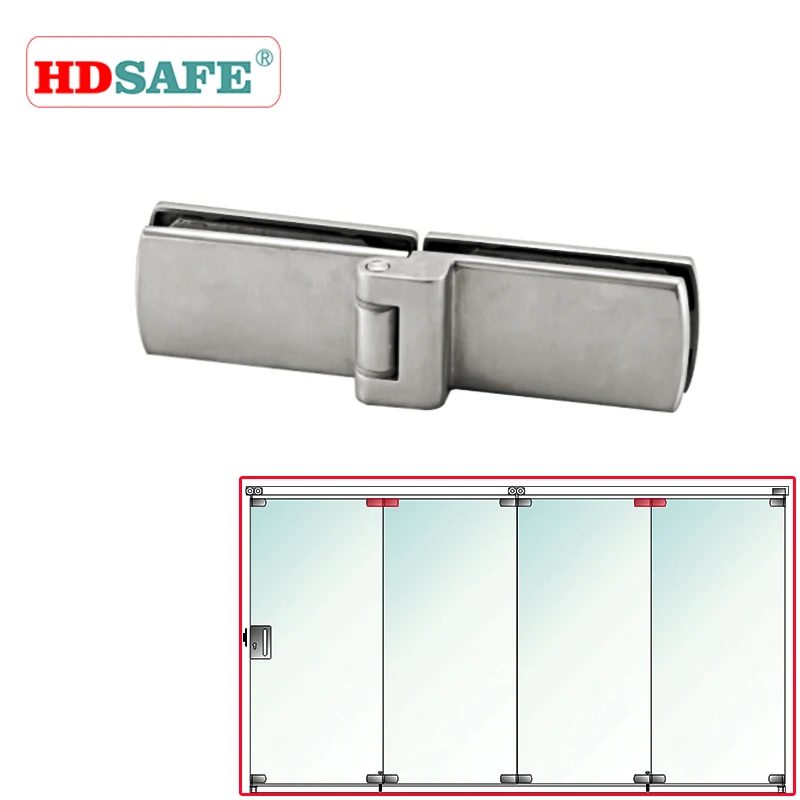 Glass Design Heavy Duty Glass Door Hinge For Frameless Folding Glass