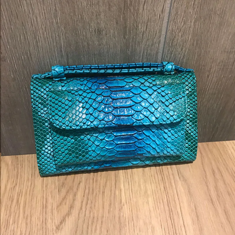 

Pu Leather Women Shoulder Bags Snake Animal Chain Clutch Luxury Small Designer Python Pattern Handbags, Orange,red,black,blue,white