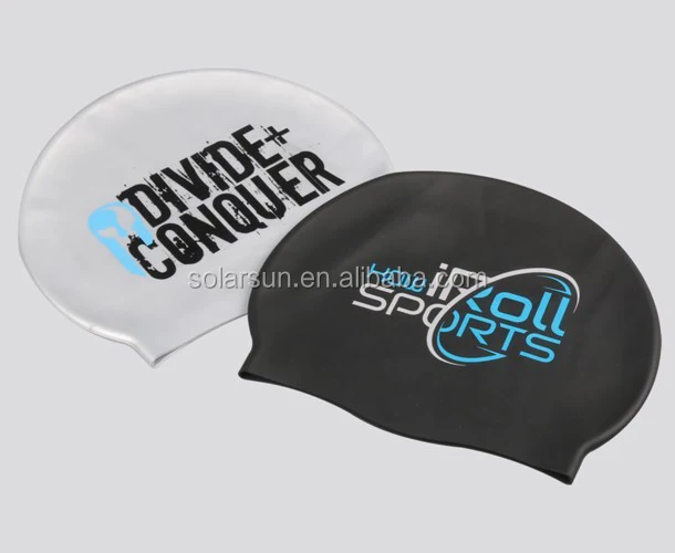 Waterproof 100% Adult Funny Swim Cap Long Hair Silicone High Elasticity SwimmingCap For Man And Women