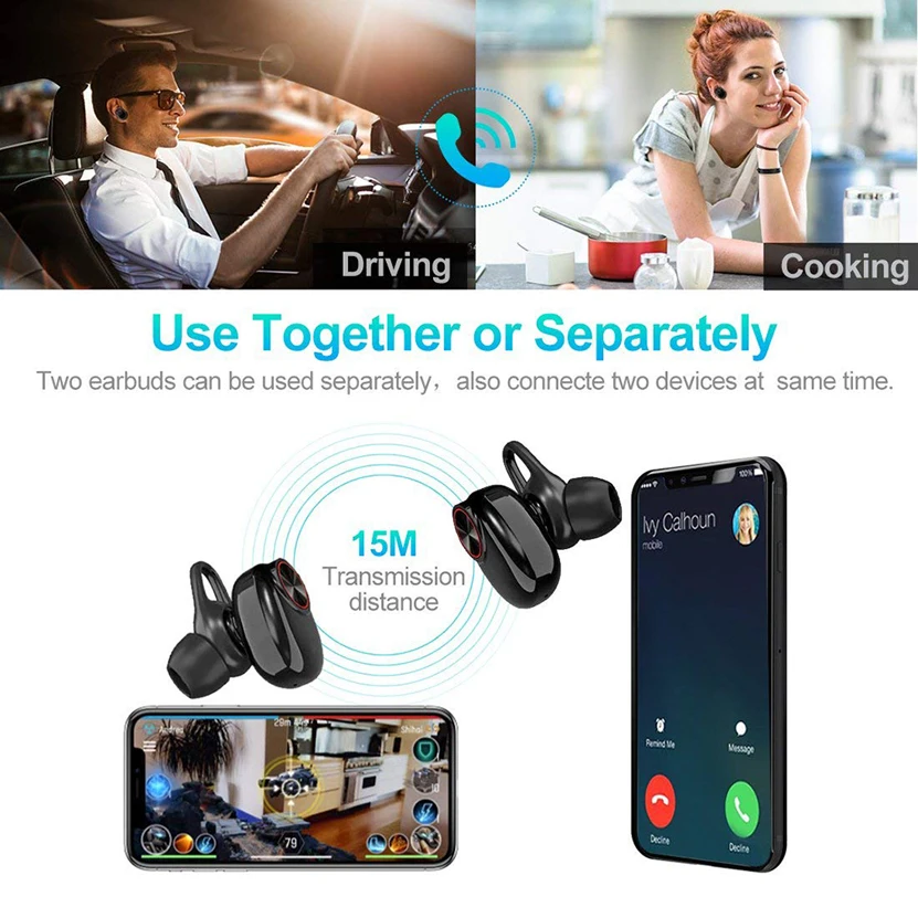 Handsfree wireless earphone