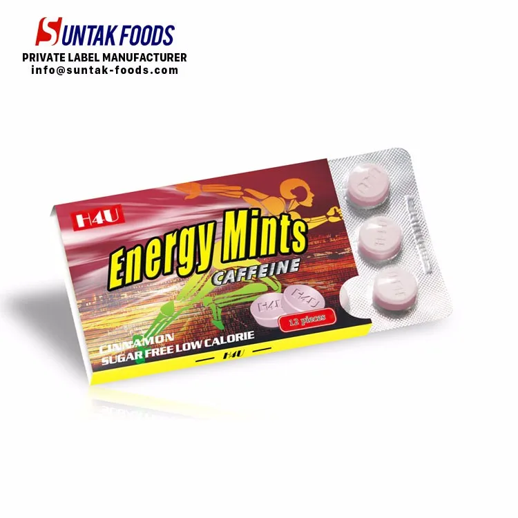 Caffeine Energy Candy And Sugar Free Cinnamon Flavor Pressed Mint Buy