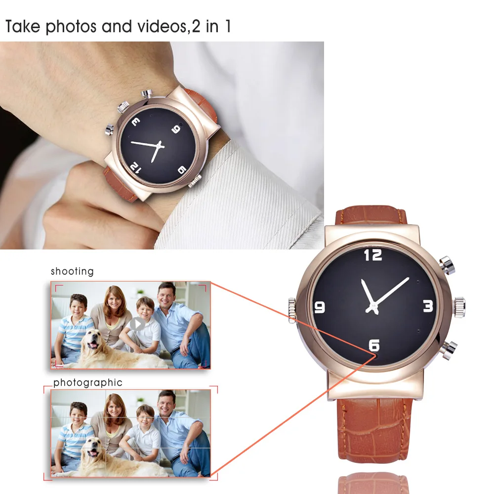 HD Spy Watch Camera 1080P Support card to 64gb hidden wireless cam in watch