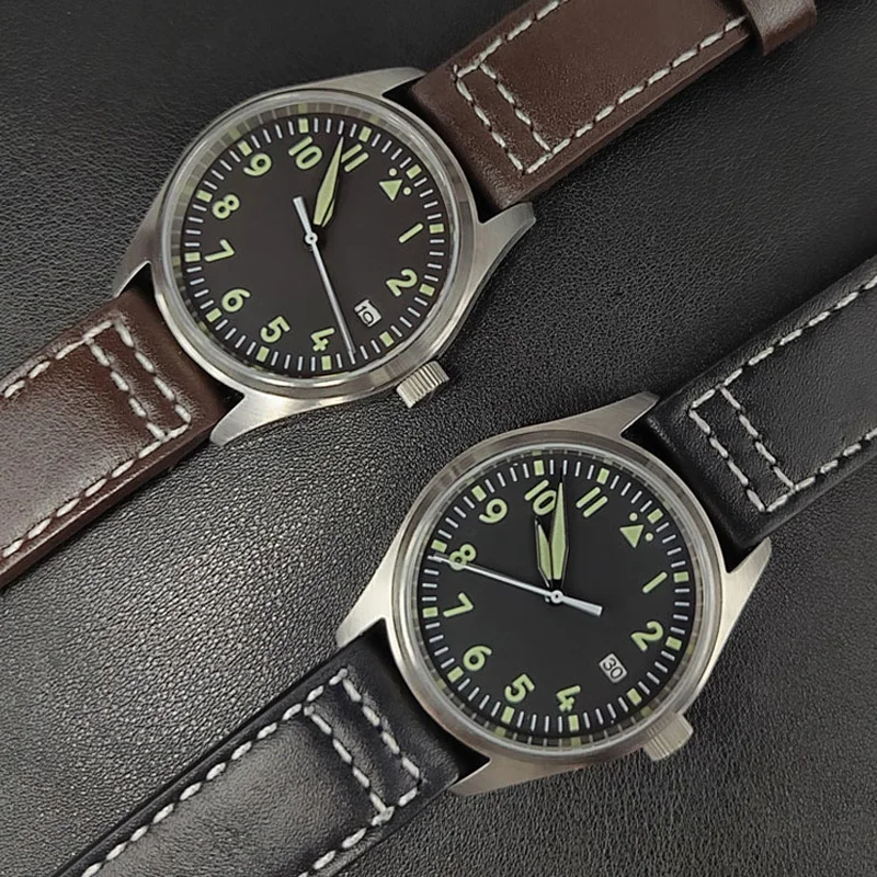 

Best Selling Automatic Men Watch Relojes orologio subacqueo Army Watch, Black,brown