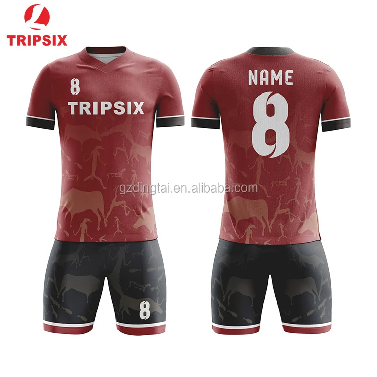 Maroon Player Version Soccer Jersey 