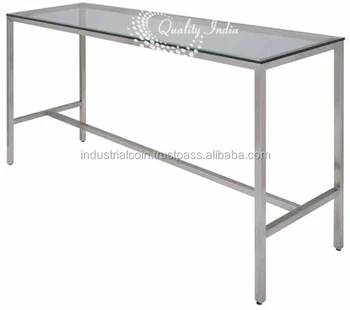 Steel Long Heighted Bar Table Buy Long Bar Table Long Narrow