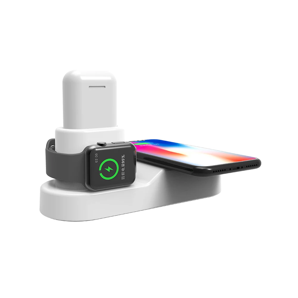 

New 2019 Trending Product Charging Stand Dock Station for Apple Watch Charger Qi Fast Charge