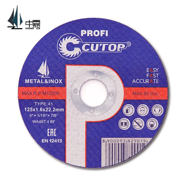 
Cutop Brand Manufacturer Resin Bond Wheel for Stainless Steel &Silicon Carbide Cutting Wheel For Metal Cutting 