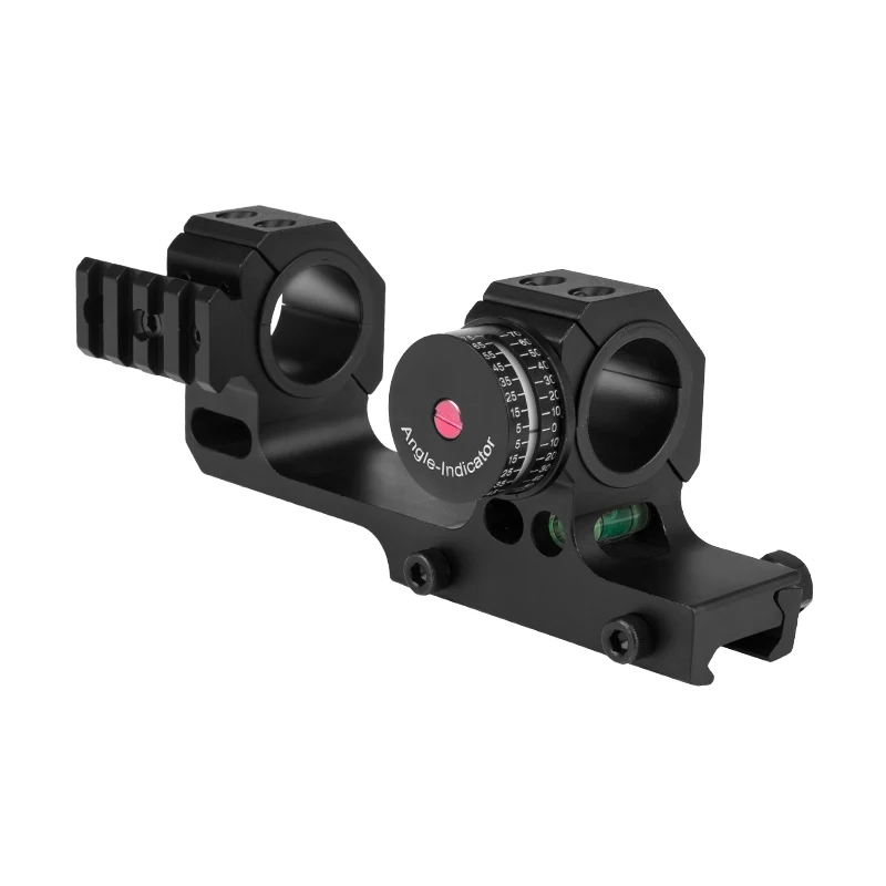 

Elevation Adjustable WESTHUNTER 1 Inch/30mm Picatinny Rail Ring Scope Mount With Angle Bubble Indicator For Hunting Optics, Black