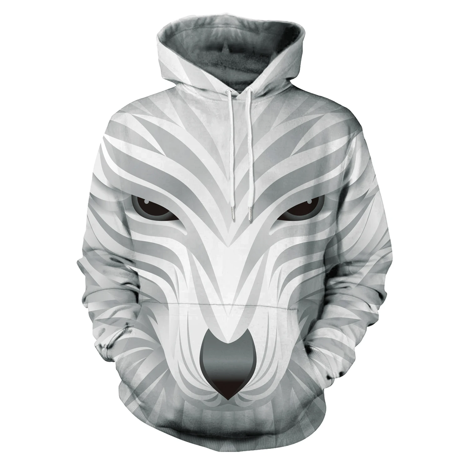 

blank high quality hoodies wholesale 3d animal wolf printed hip hop custom men hoodies, N/a