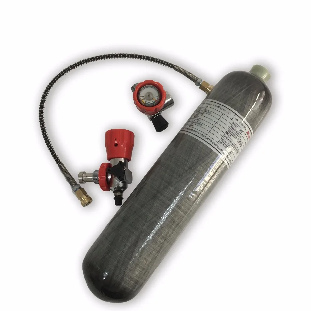 

Trust Worthy Manufacturer 2.0L 30MPa Hydrogen Gas Cylinder Composite Tank with valve and filling station paintball, Gray