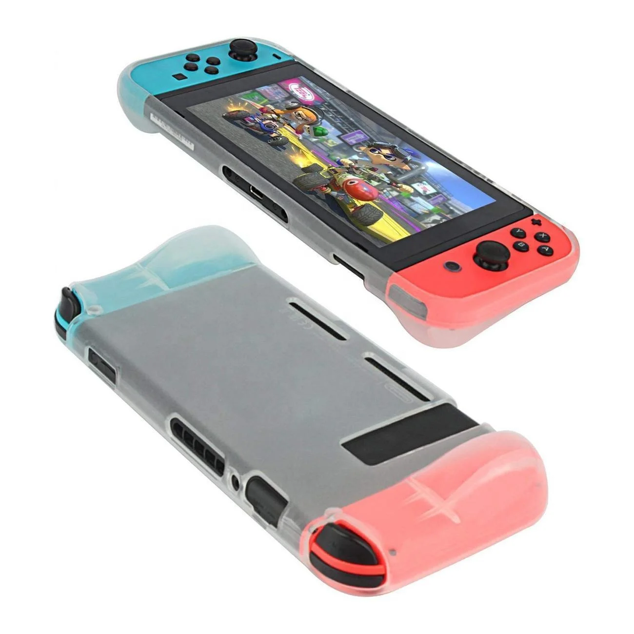 

For NS Nintendo Switch Console Clear TPU Case Cover, Transparent